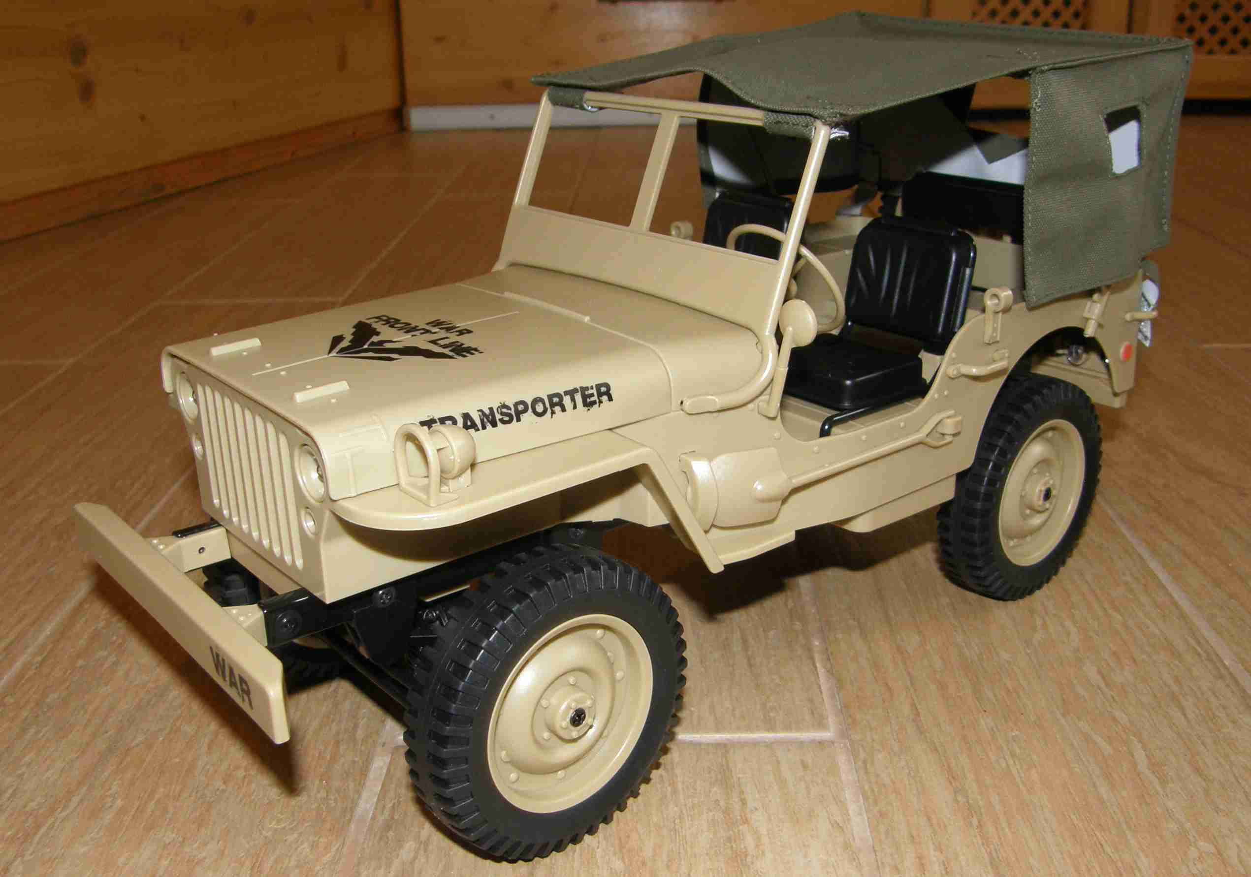 Jeep Willys přestavba RC modelu 110