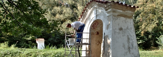 Údržba areálu kláštera Skalka